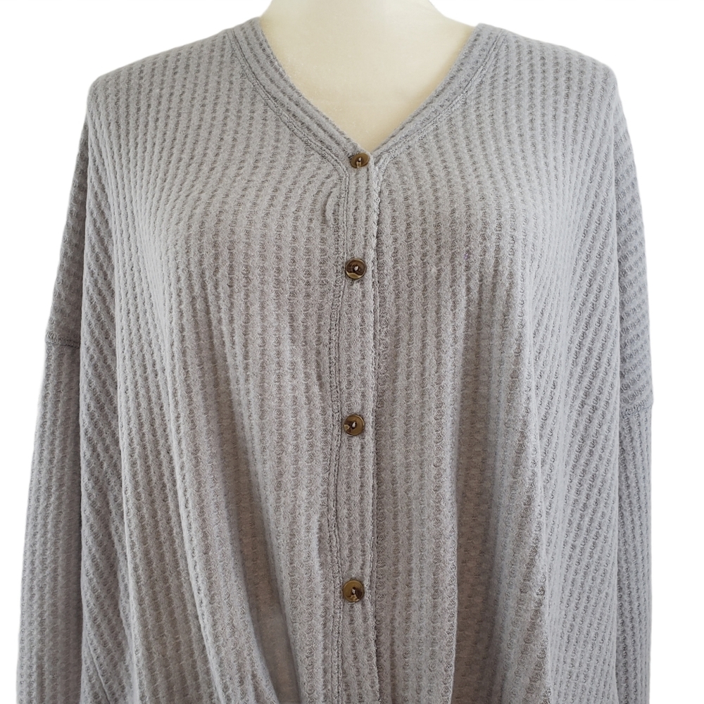 5 FOR $25 *SALE NWOT WISHLIST BUTTON UP WAFFLE SHIRT LIGHTWEIGHT - Picture 3 of 9